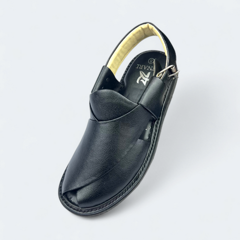 Black Peshawari Chappal Pakistan