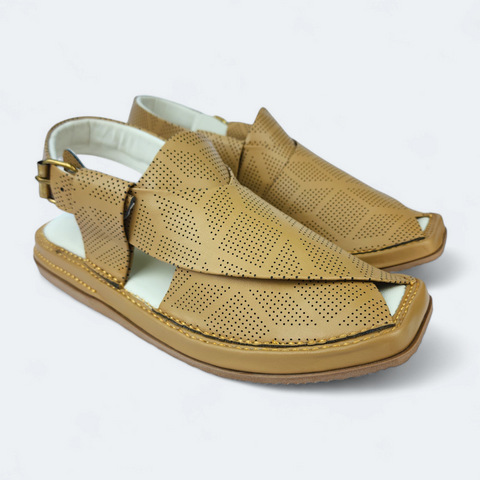 Dotted Camel Orthotic Friendly Medicated Chappal by Modern Kaptan
