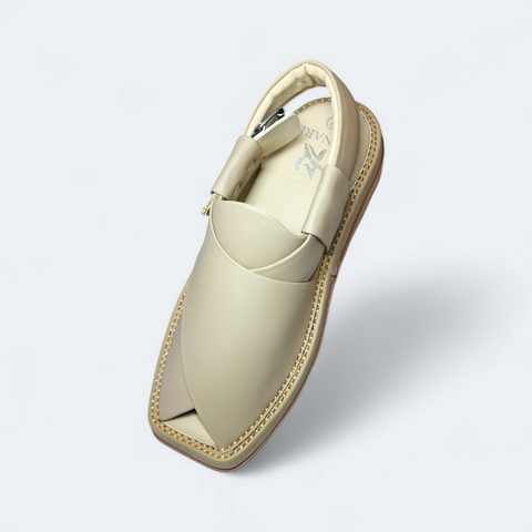 Kaptan Chappal Cream