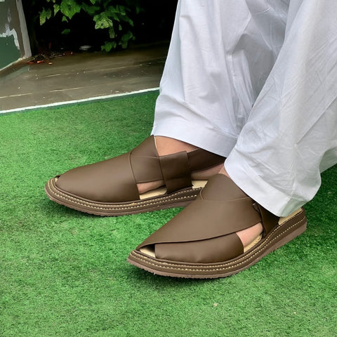 Kaptan Handmade Round Brown Footwear