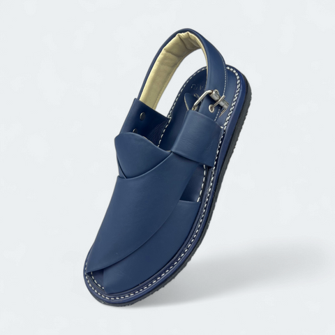 Navy Blue Peshawari Chappal Pakistan