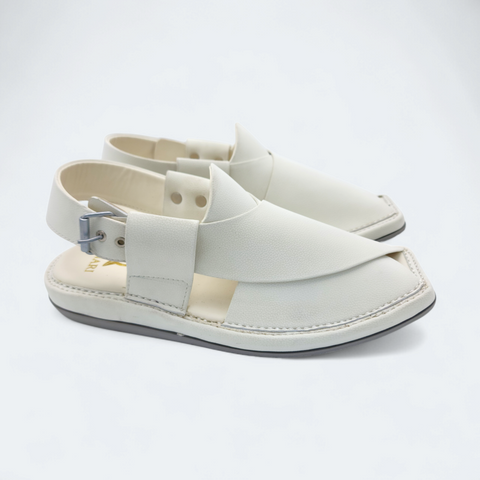 Kaptan Chappal White