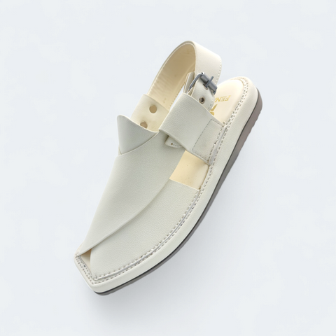 Kaptan Chappal White
