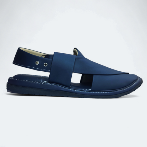 Stylish Navy Blue Peshawari Chappal Pakistan