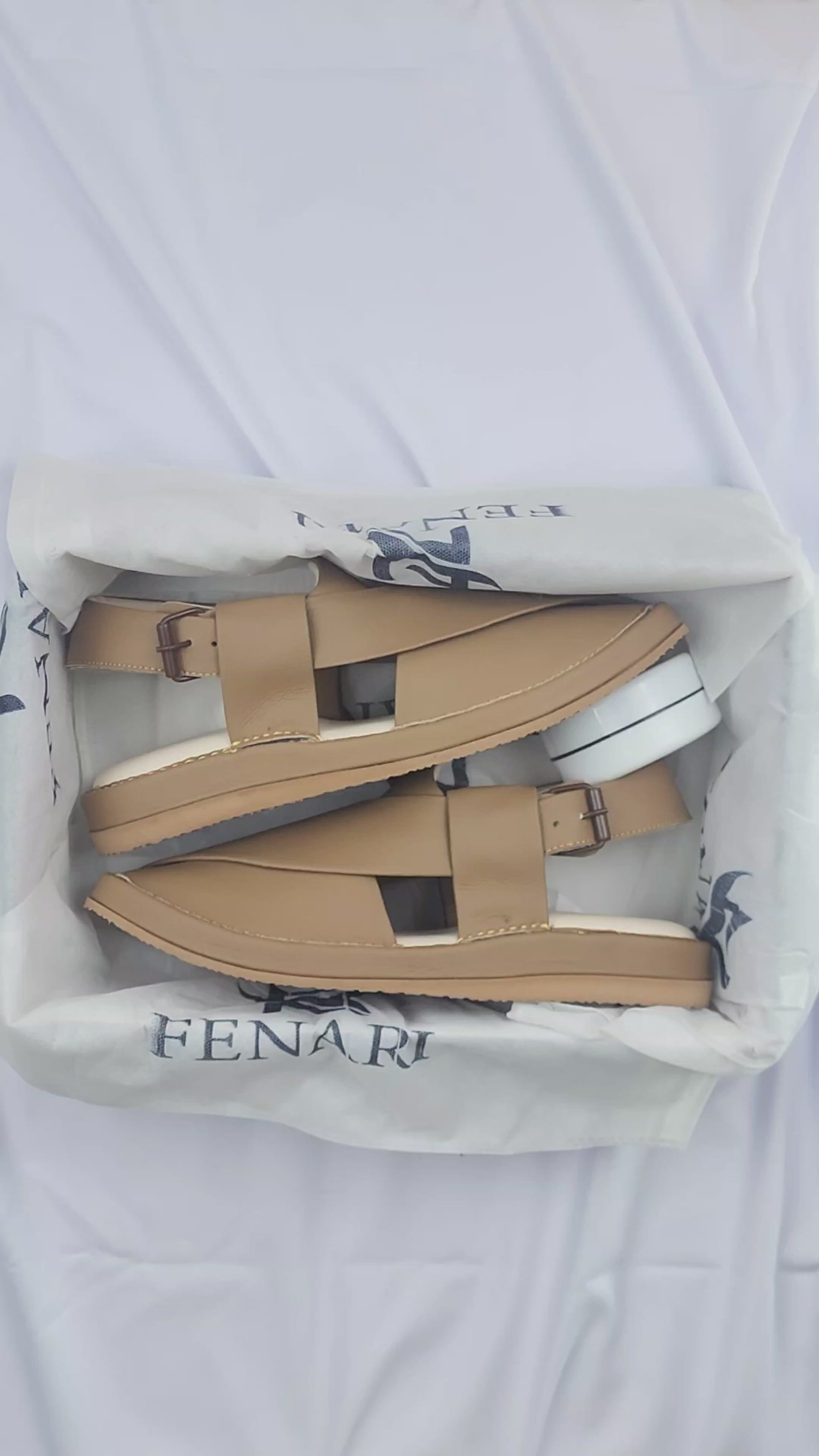 Kaptan Chappal Brown 