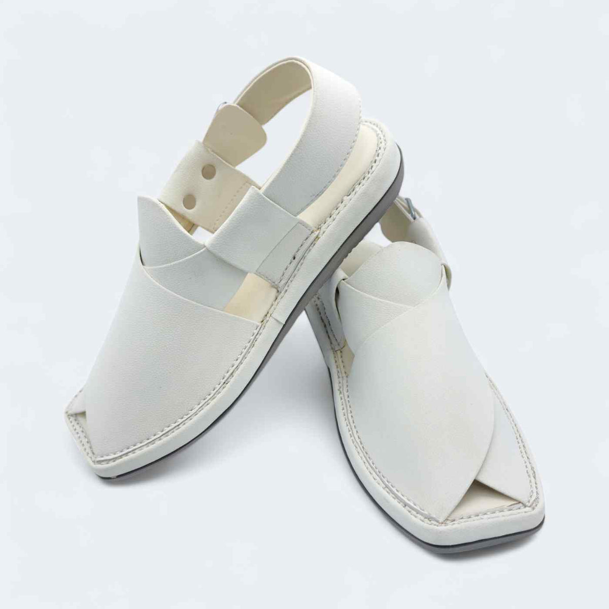 Kaptan Chappal White