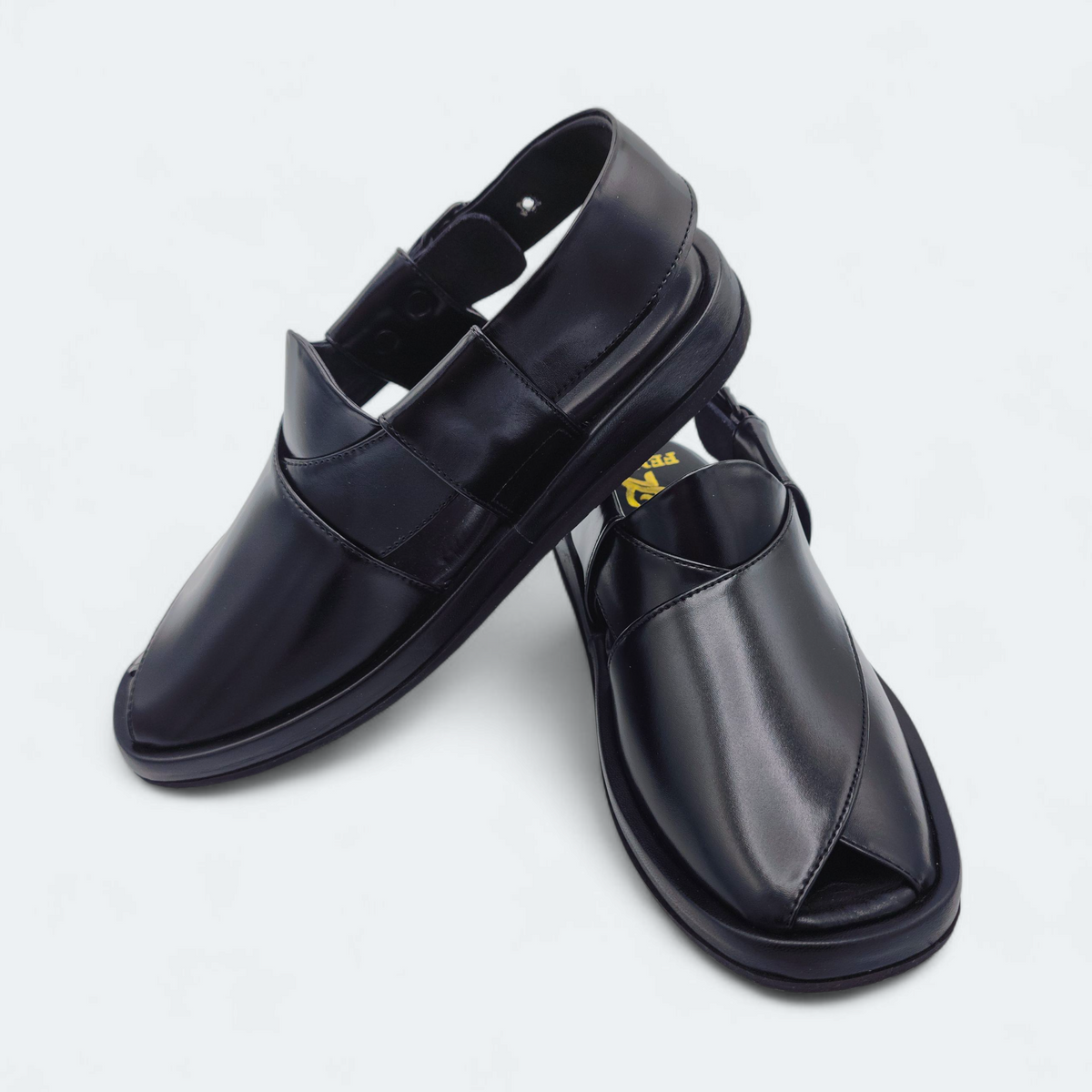 GoGo Comfortable Peshawari Chappal Black