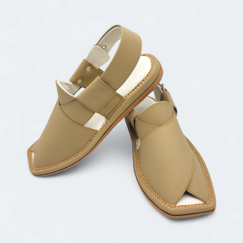 single Kaptan Chappal Cream
