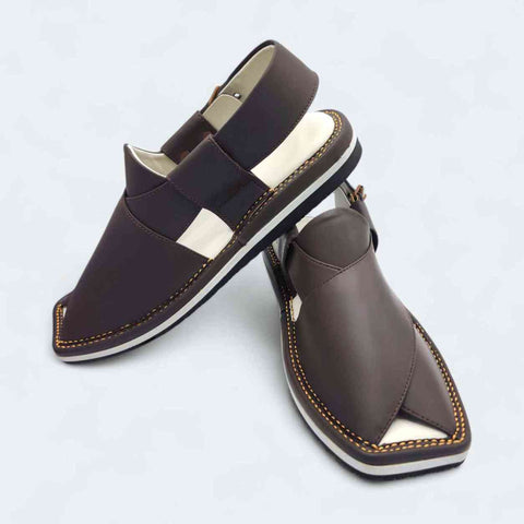 Contrast Sole Medicated Chappal Chocolate